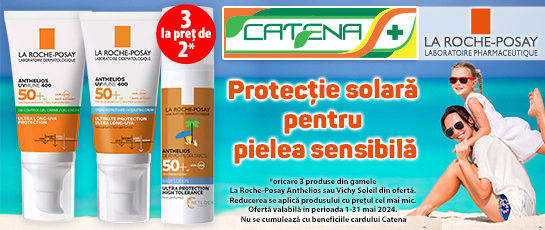 Protectie solara pentru pielea sensibila - Profita de oferta speciala Catena! 