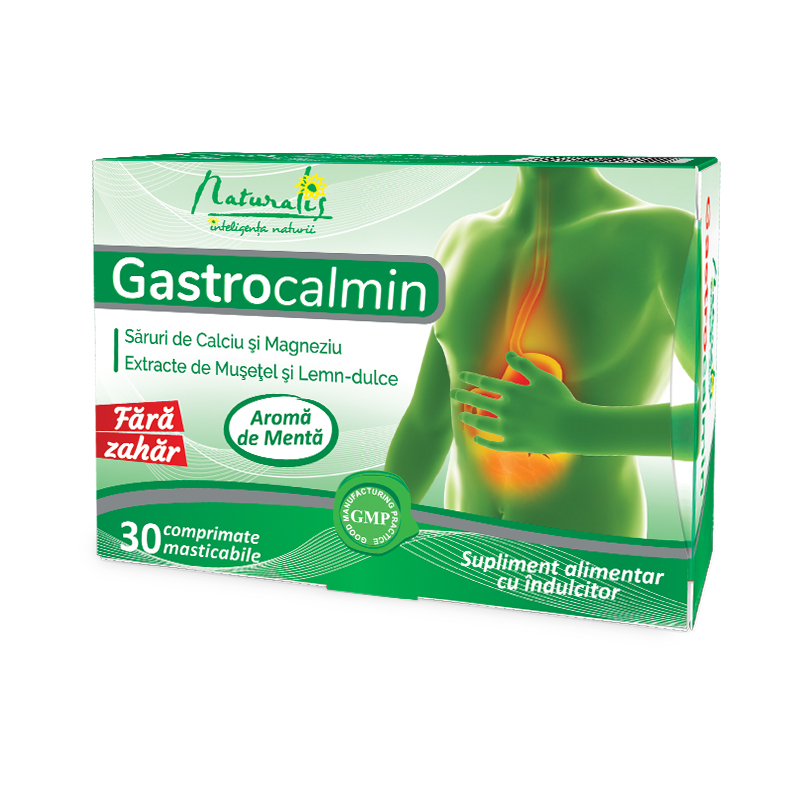 Naturalis Gastrocalmin X 30 comprimate masticabile