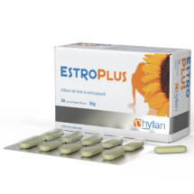 Hyllan Estroplus – Tratament natural pentru simptomele menopauzei, 3 blistere x 10 comprimate
