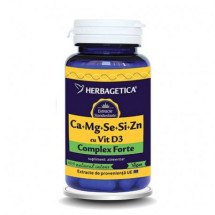 Ca+Mg+Se+Zn organice cu D3 X 30 capsule 