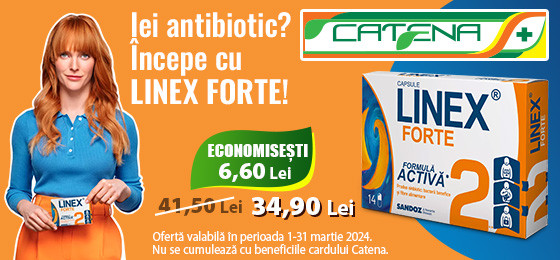 Linex Forte, benefic pentru flora intestinala
