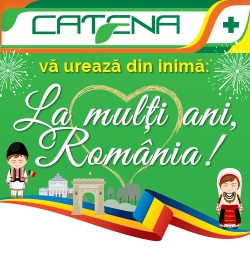 Catena va ureaza din inima: La multi ani, Romania!