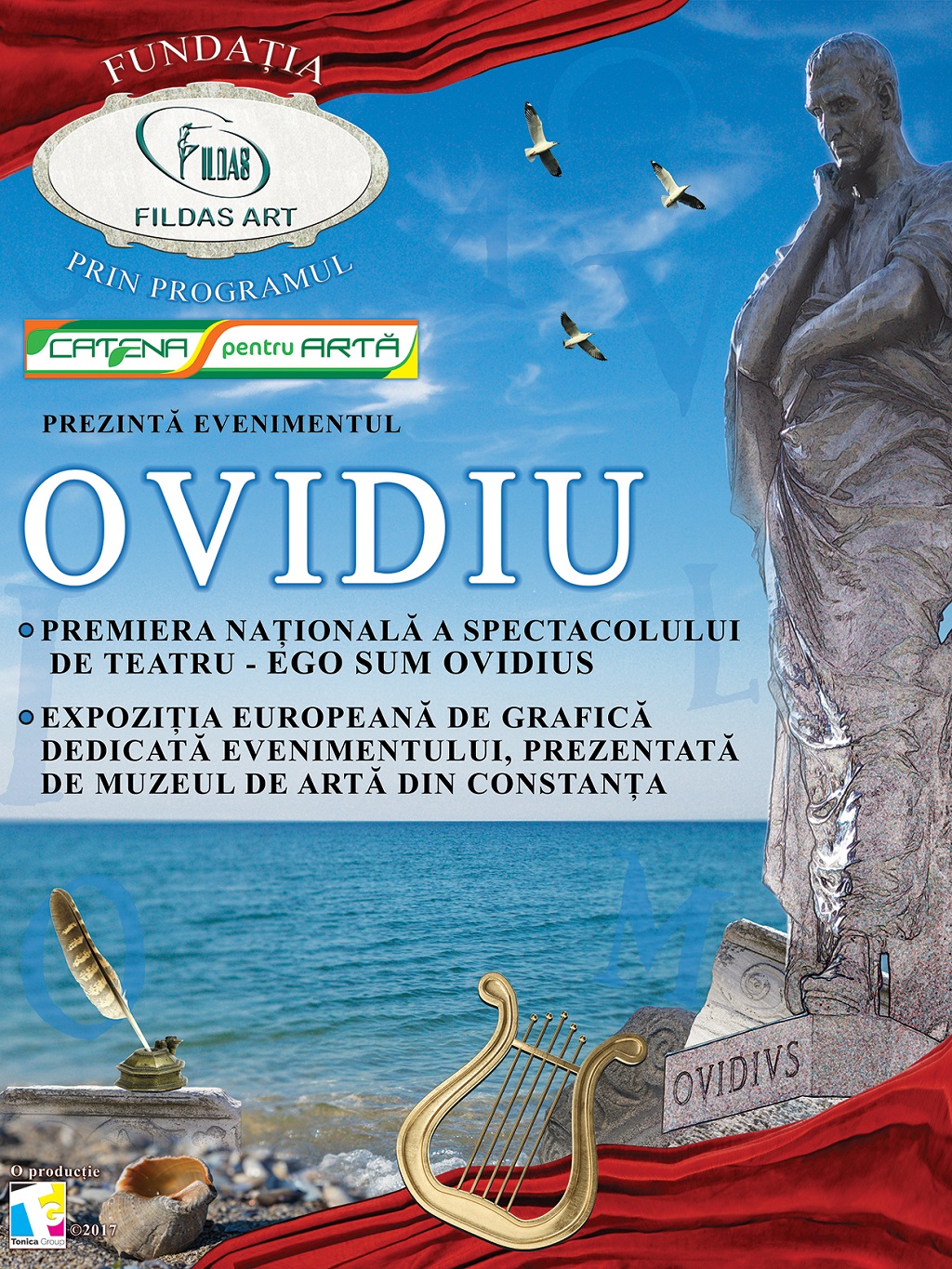Ovidius, celebrat printr-un spectacol unic, sustinut de Catena