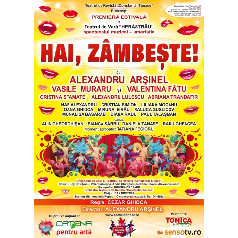 Audienta record la Premiera Estivala „Hai, zambeste!”  de la Teatrul de Vara „Herastrau”!