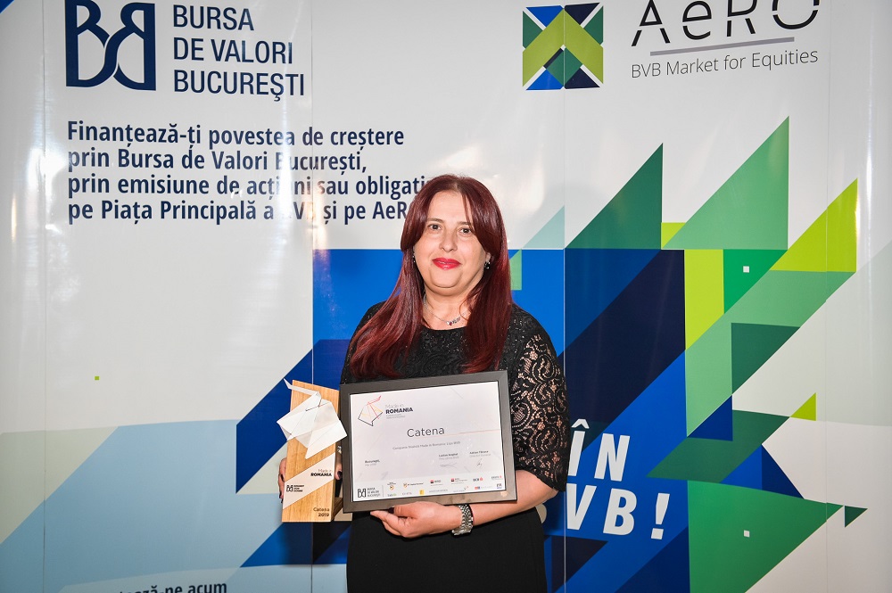 Catena, premiata de Bursa de Valori, in cadrul proiectului „Made in Romania” 2019