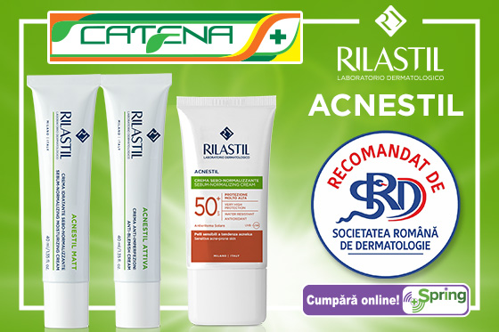 Gama Rilastil Acnestil, recomandata de Societatea Romana de Dermatologie