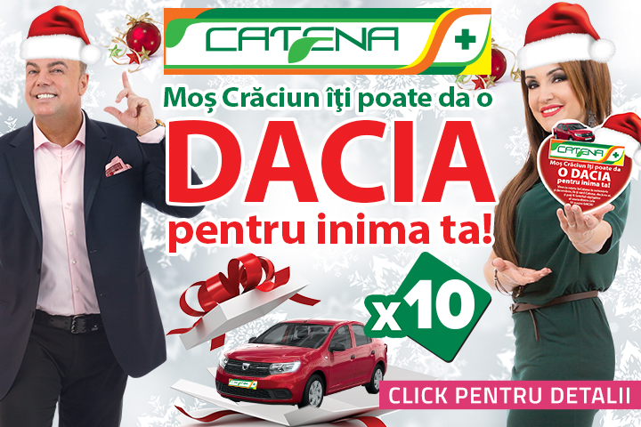 Acestia sunt castigatorii celor 10 autoturisme Dacia oferite de Catena