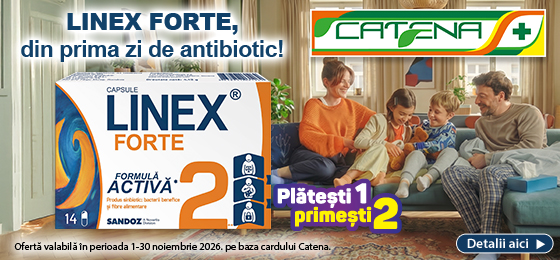 Linex Forte, din prima zi de antibiotic 