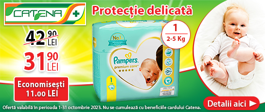 Protectie delicata pentru pielea sensibila a bebelusului cu Pampers Premium Care nr. 1 