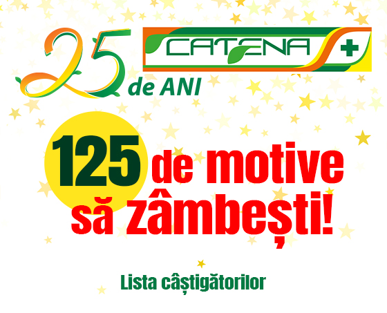 Lista castigatorilor campaniei 125 de motive sa zambesti