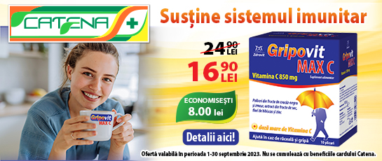 Gripovit Max C te ajuta sa ai o imunitate puternica 