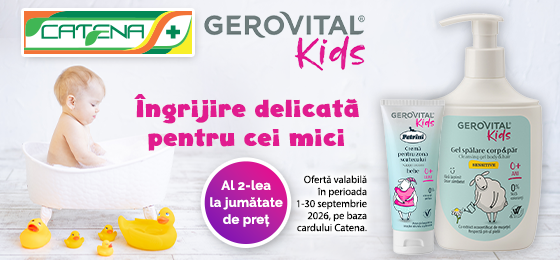 Ingrijire delicata pentru cei mici cu produsele Gerovital Kids