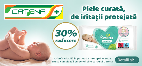 Piele protejata de iritatii cu servetelele Pampers Sensitive