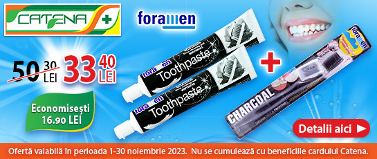 Produsele Foramen cu carbune activ curata in profunzime dantura 