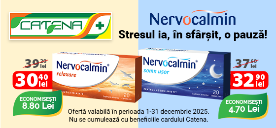 Nervocalmin si stresul ia, in sfarsit, o pauza!