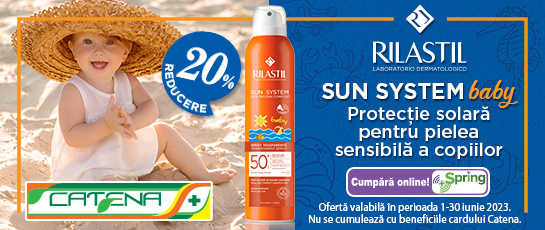 Protecție solară pentru pielea sensibilă a copiilor cu Rilastil Baby Spray