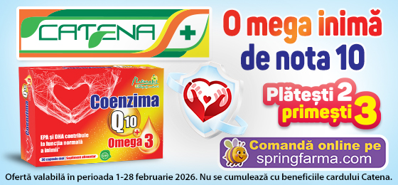 O mega inima de nota 10 cu Coenzima Q10 + Omega-3