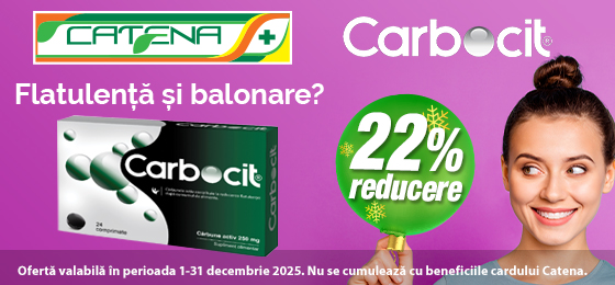 Flatulenta si balonare? Uita de ele cu Carbocit