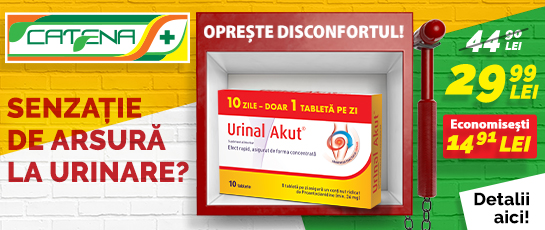 Urinal Akut, suport puternic inca de la primele simptome de disconfort urinar