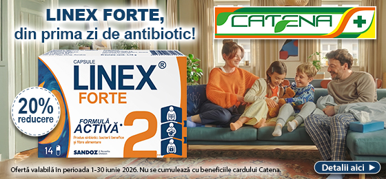 Linex Forte, din prima zi de antibiotic 
