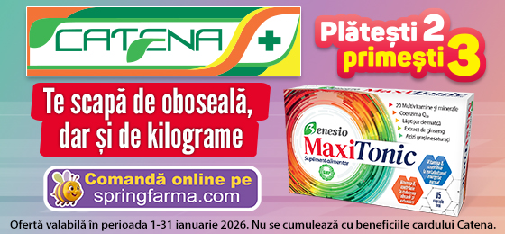 MaxiTonic de la Benesio te scapa de oboseala, dar si de kilograme  