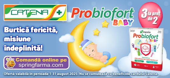 Burtica fericita, misiune indeplinita cu Probiofort Baby! 