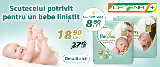 Pampers Premium Care, scutecelul potrivit pentru un bebe linistit 