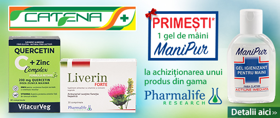 Cumpara un produs marca Pharmalife Research si primesti un gel igienizant pentru maini ManiPur! 