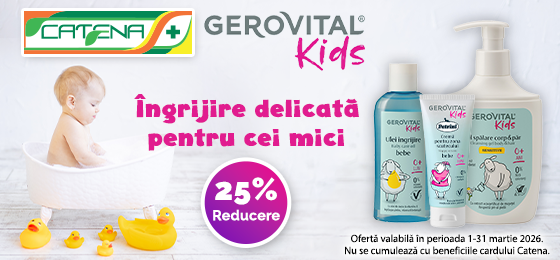Ingrijire delicata pentru cei mici cu produsele Gerovital Kids
