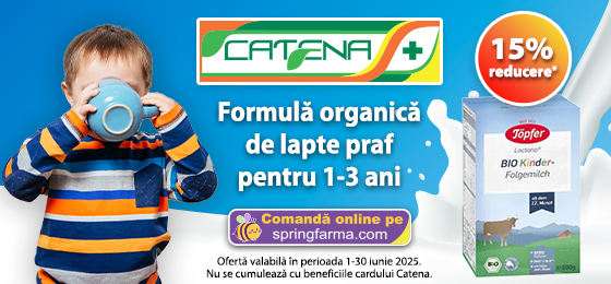 Topfer Bio Lactana Kinder, formula organica de lapte praf pentru 1-3 ani