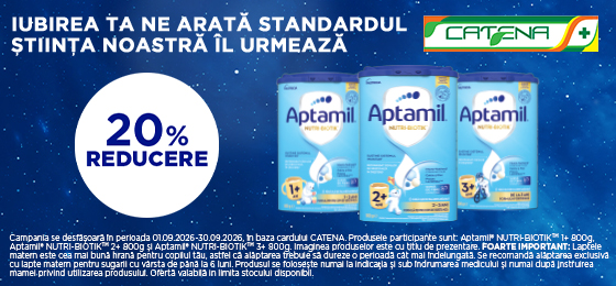 Aptamil Nutri-Biotik, pentru o dezvoltare sanatoasa