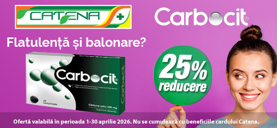 Flatulenta si balonare? Uita de ele cu Carbocit