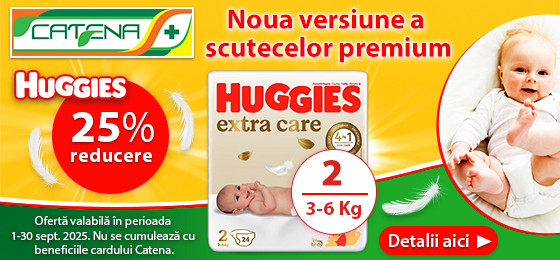 Noua versiune a scutecelor premium Huggies
