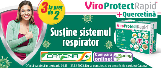 ViroProtect Rapid + Quercetina sustine sistemul respirator