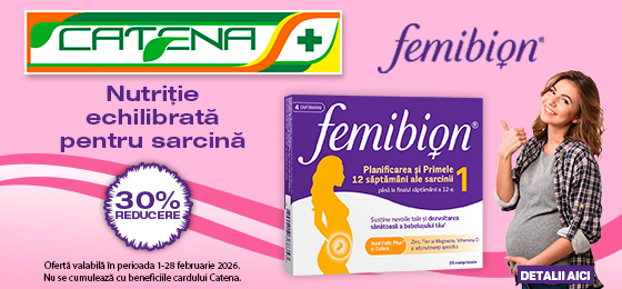 Nutritie echilibrata pentru sarcina cu Femibion 