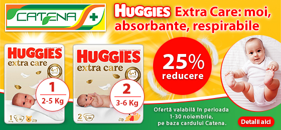 Huggies Extra Care: moi, absorbante, respirabile