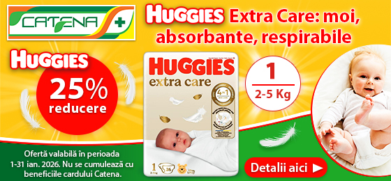 Huggies Extra Care: moi, absorbante, respirabile 