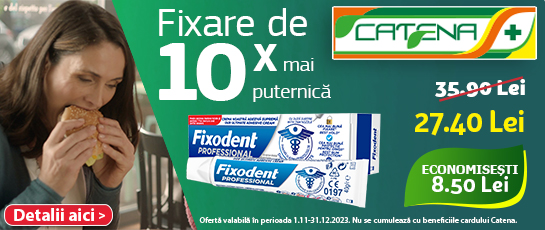 Fixare optima a protezei dentare cu Fixodent Professional