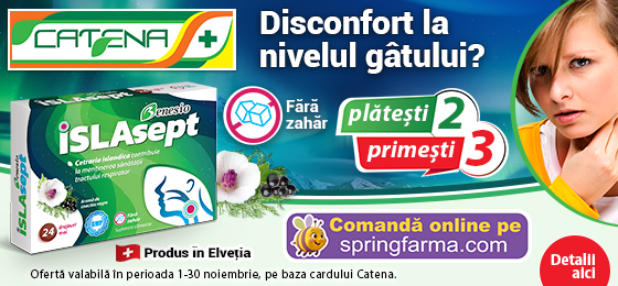 Disconfort la nivelul gatului? Ia Islasept!
