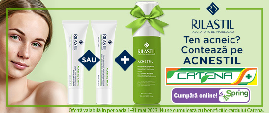 Tenul tau este predispus la acnee? Conteaza pe produsele din gama Acnestil de la Rilastil! 
