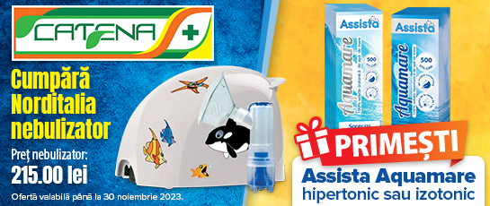 Cumpara un nebulizator marca Norditalia si primesti un spray Aquamare 