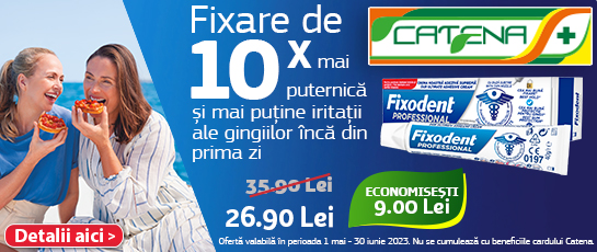 Fixare optima a protezei dentare cu Fixodent Professional 