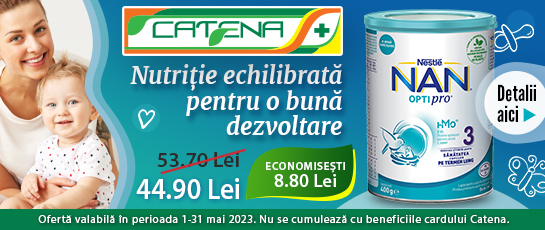 Nutritie echilibrata pentru micutul tau cu laptele praf Nan 3 Optipro 
