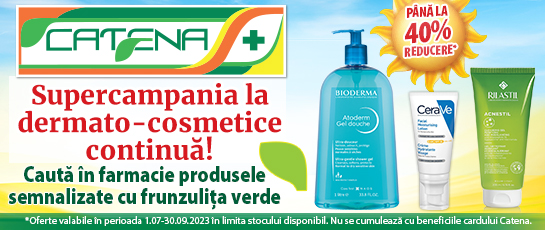 Supercampania la dermato-cosmetice continua si in luna septembrie! 
