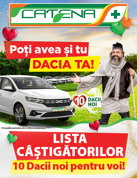 Lista castigatorilor campaniei Poti avea si tu Dacia ta!