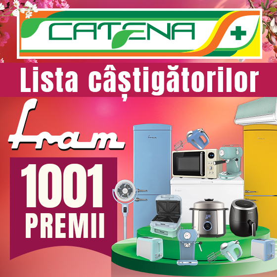 Catena si Fram iti ofera 1001 de premii - Lista Castigatorilor 