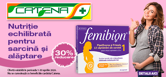 Nutritie echilibrata pentru sarcina cu Femibion 1