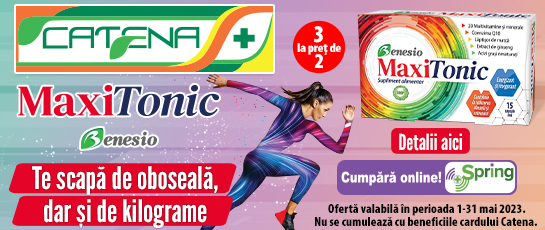 MaxiTonic de la Benesio te scapa de oboseala si de kilogramele in plus