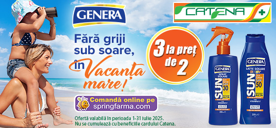 Fara griji sub soare in vacanta mare, cu Genera Sun! 