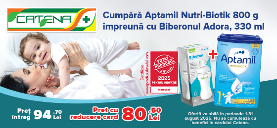Sustine sistemul imunitar al micutului si ofera-i confort la fiecare masa! 
